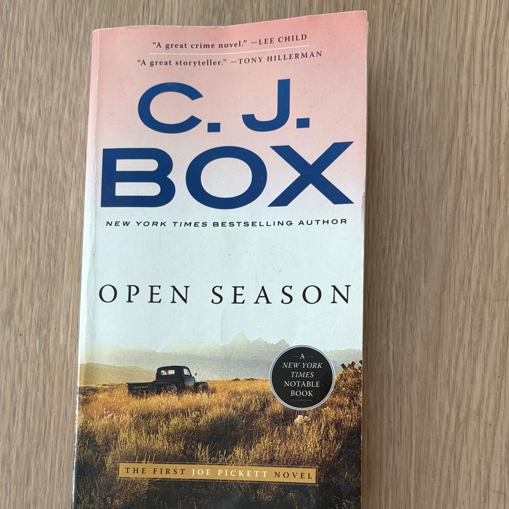 Open Season Paperback - Pink and Cream Cover